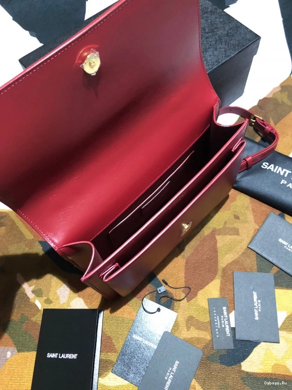 MEDIUM YSL SUNSET IN LEATHER SATCHEL SMOOTH 0716
